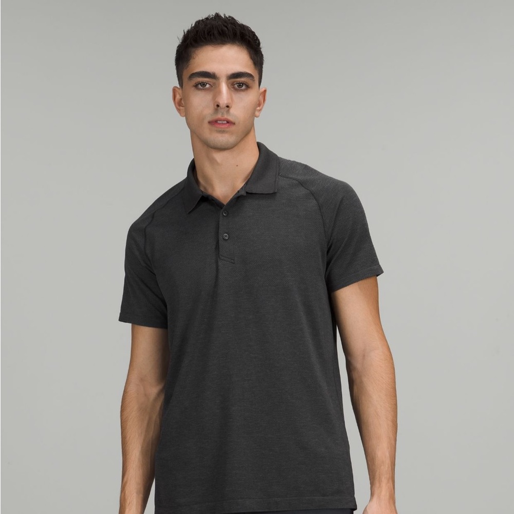 Lululemon men a metal vent polo shirt